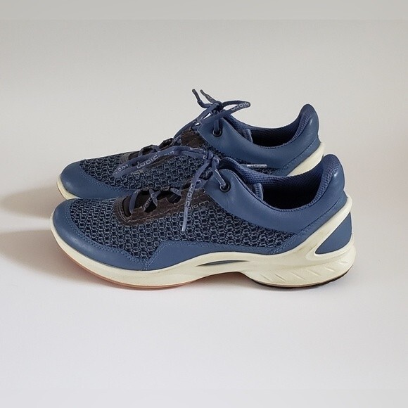 ECCO Women's Biom Fjuel Mesh Shoes Retro Blue Athletic Sneakers Size 7 - Picture 2 of 10